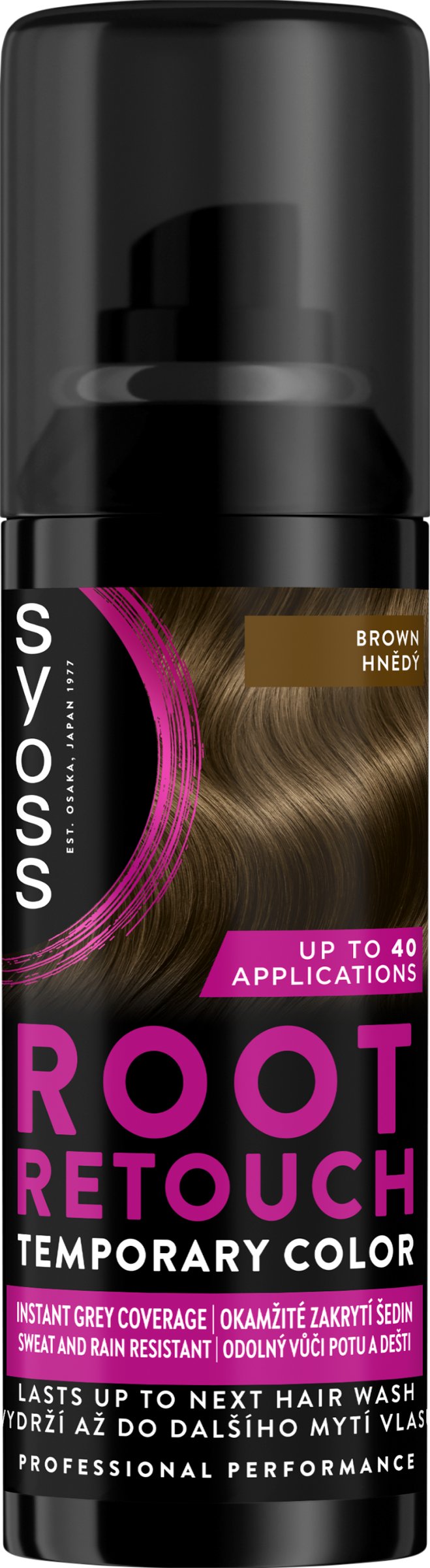 Syoss Root Retouch sprej na odrasty Hnedý