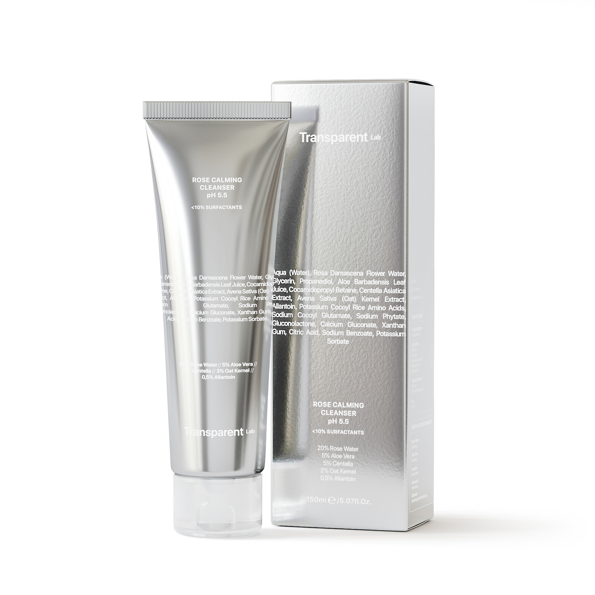 Transparent Lab ROSE CALMING pH 5.5 čistiaci gél