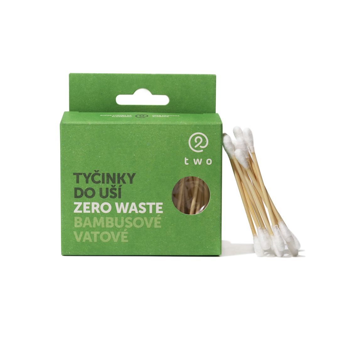 Two cosmetics ZeroWaste bambusové vatové tyčinky