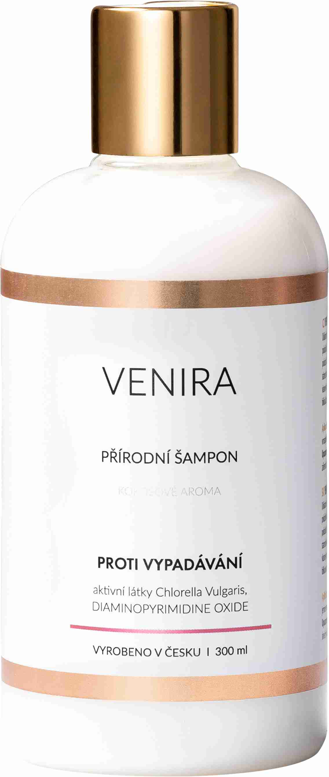 VENIRA Prírodný šampón na vlasy proti vypadávaniu vlasov kokos