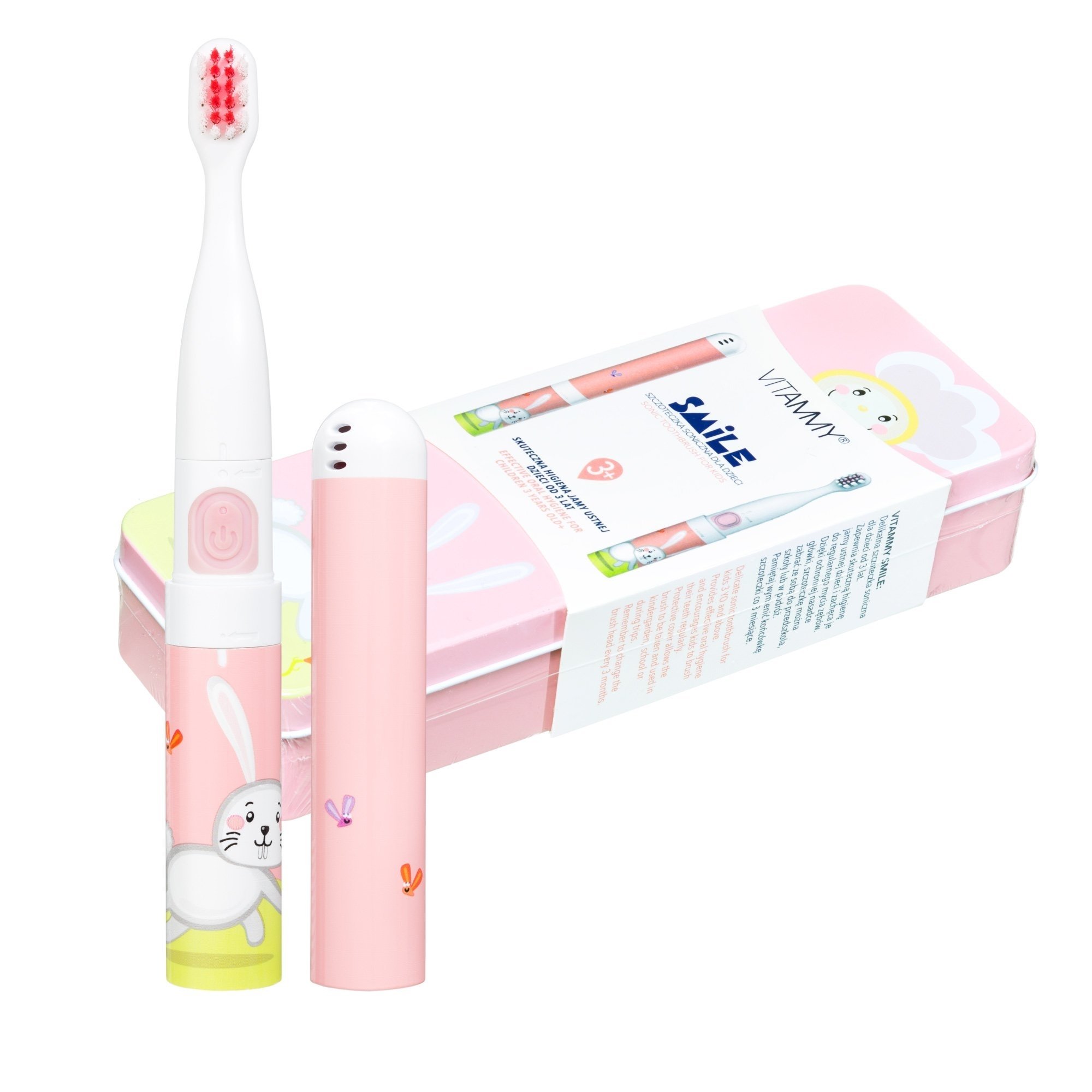 VITAMMY SMILE detská sonická zubná kefka, zajko, od 3 rokov