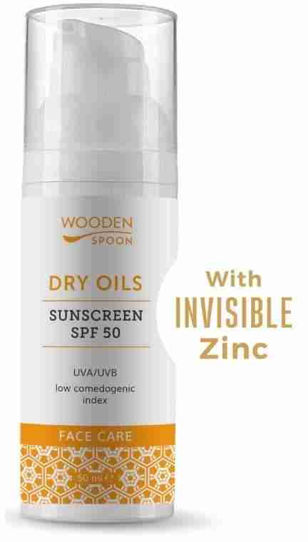Wooden Spoon Opaľovací krém na tvár s nízkym komedogénnym indexom 50 ml