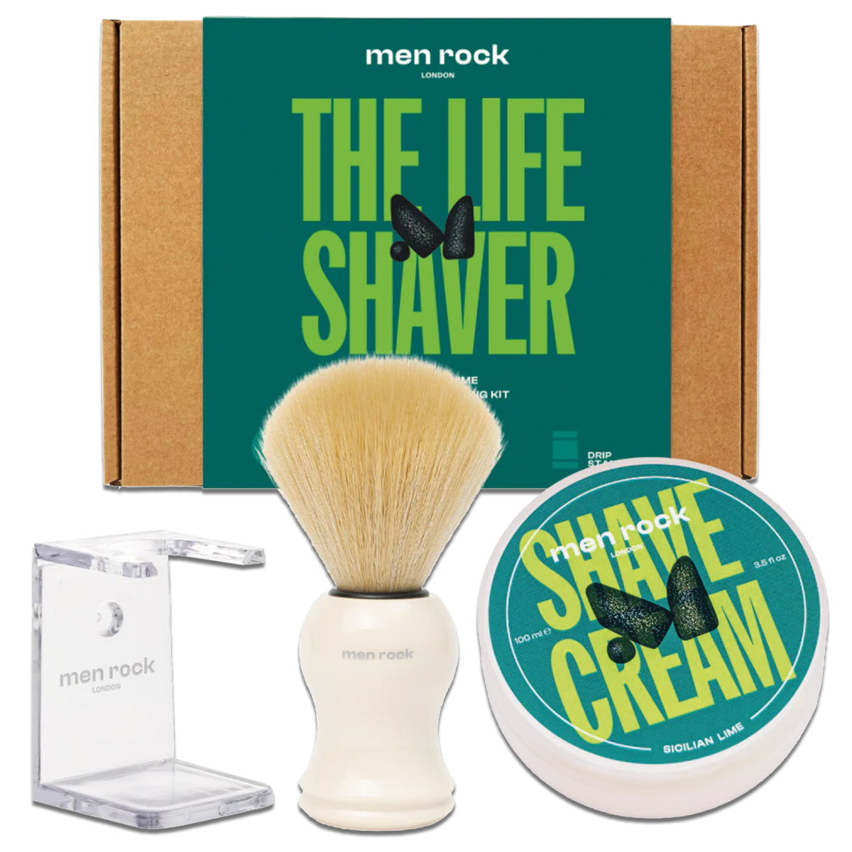 Základná súprava na holenie pre mužov Men Rock The Life Shaver Lime