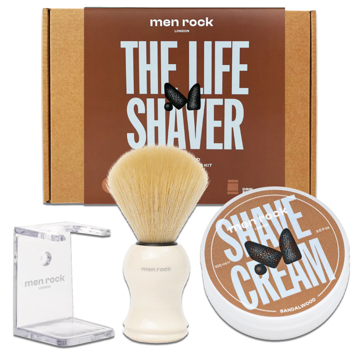 Základná súprava na holenie pre mužov Men Rock The Life Shaver Sandalwood