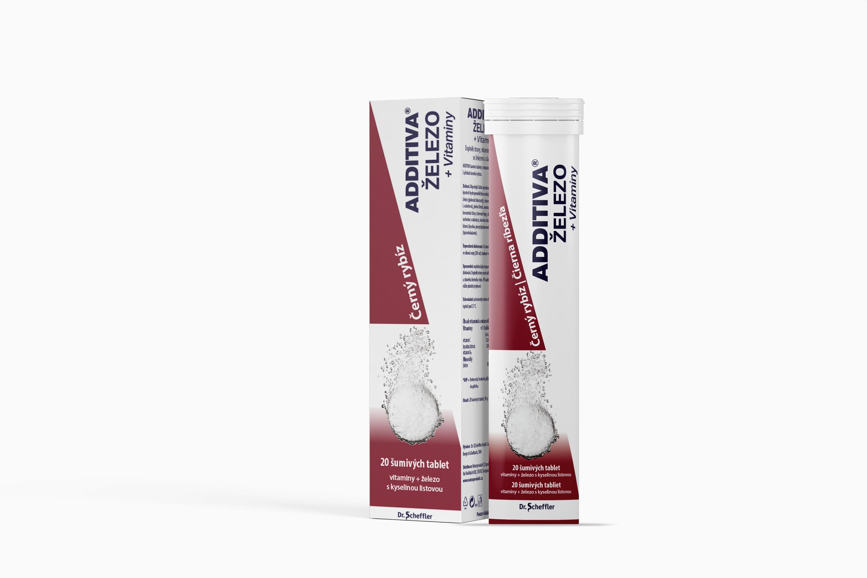 Addititiva železo (Fe2) + Vitaminy- šumivé tablety