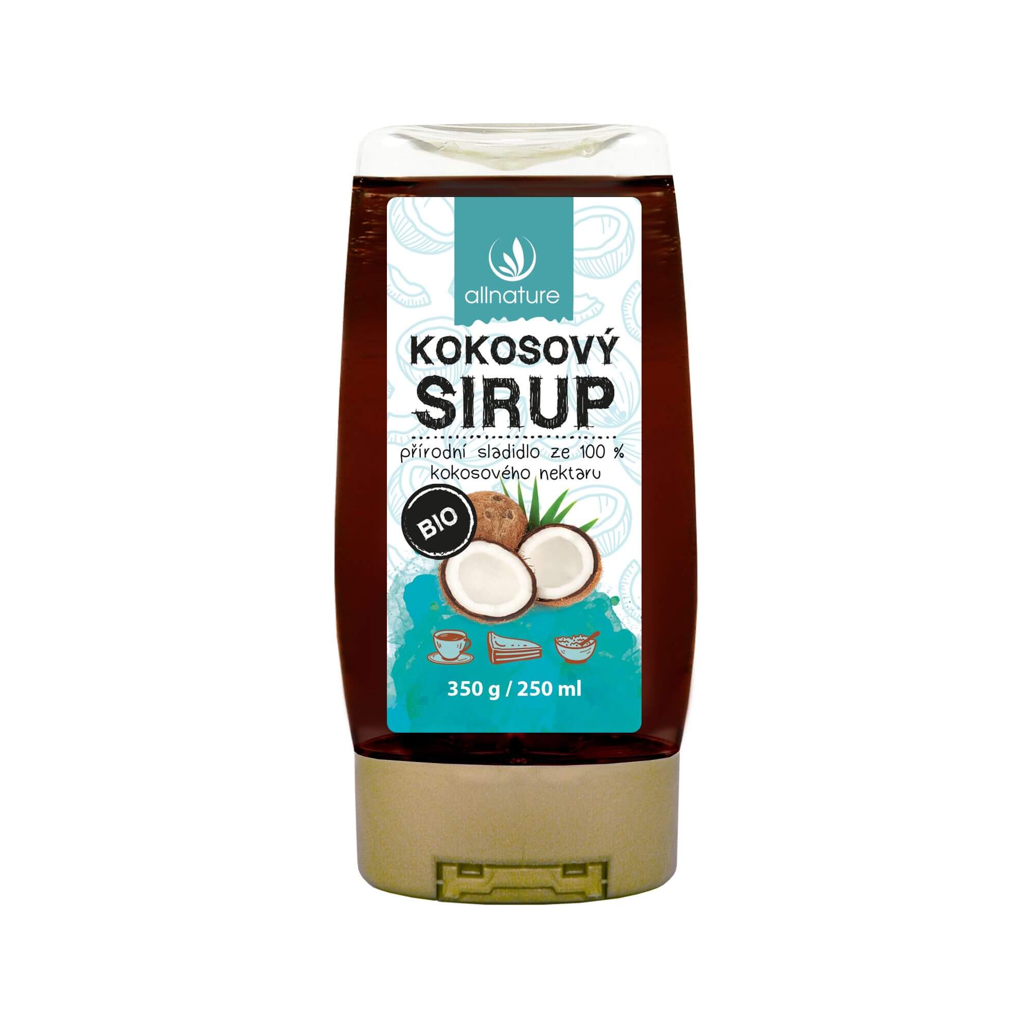 Allnature kokosový Sirup Bio 250ml