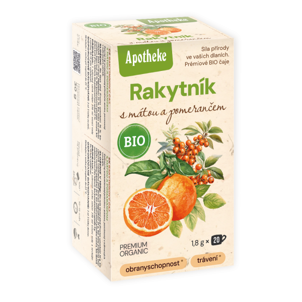 APOTHEKE BIO Rakytník s mätou a pomarančom 20/1,8g