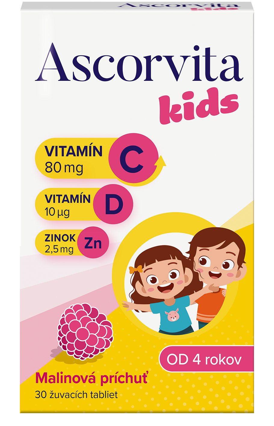 Ascorvita kids žuvacie tablety