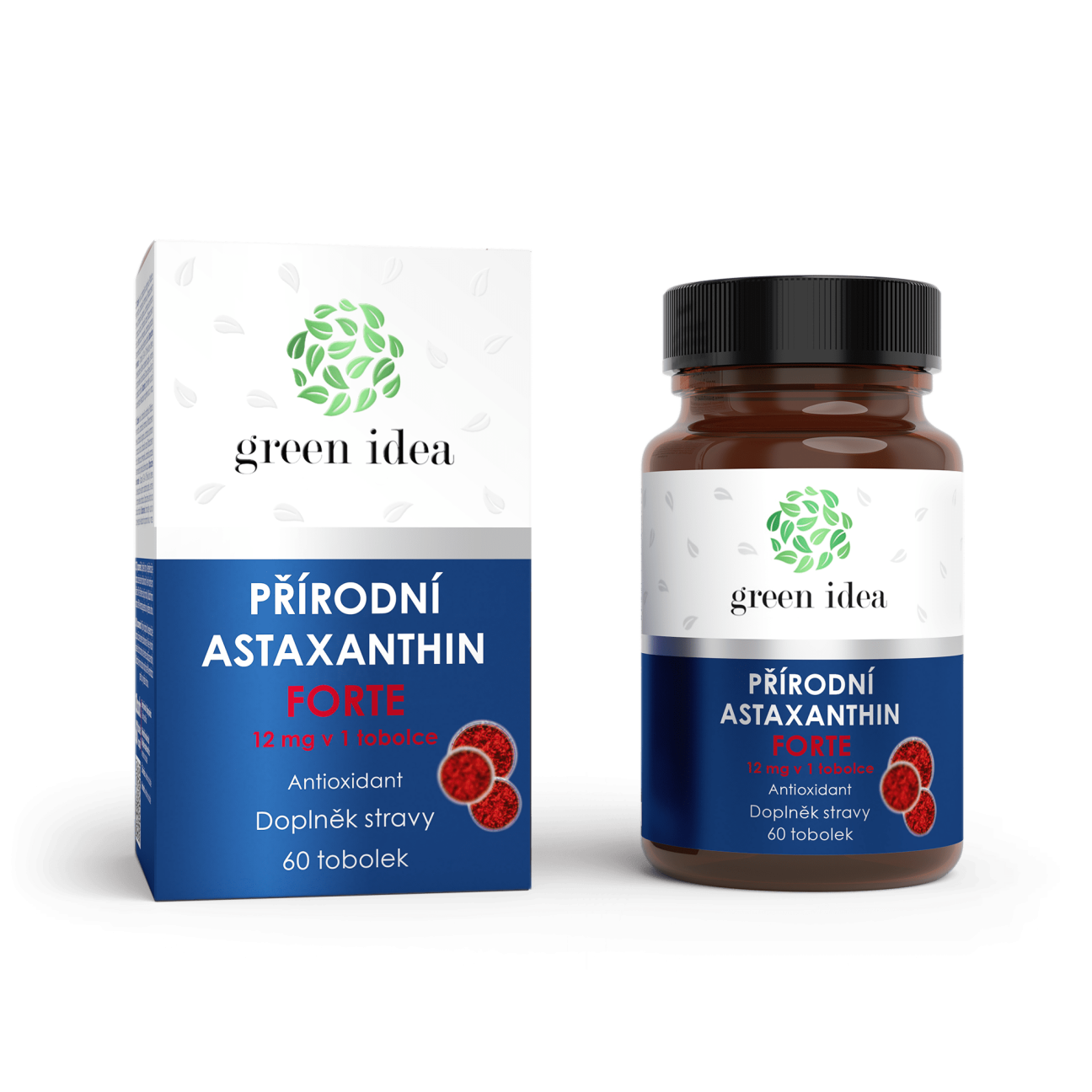 Astaxantín forte 12 mg - kapsule 60 ks - Green idea