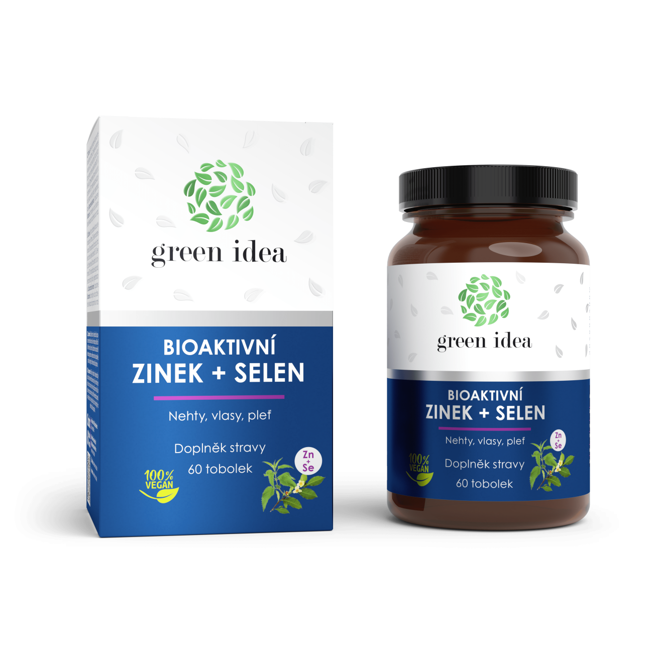Bioaktívny zinok+selén - kapsule 60 ks - Green idea