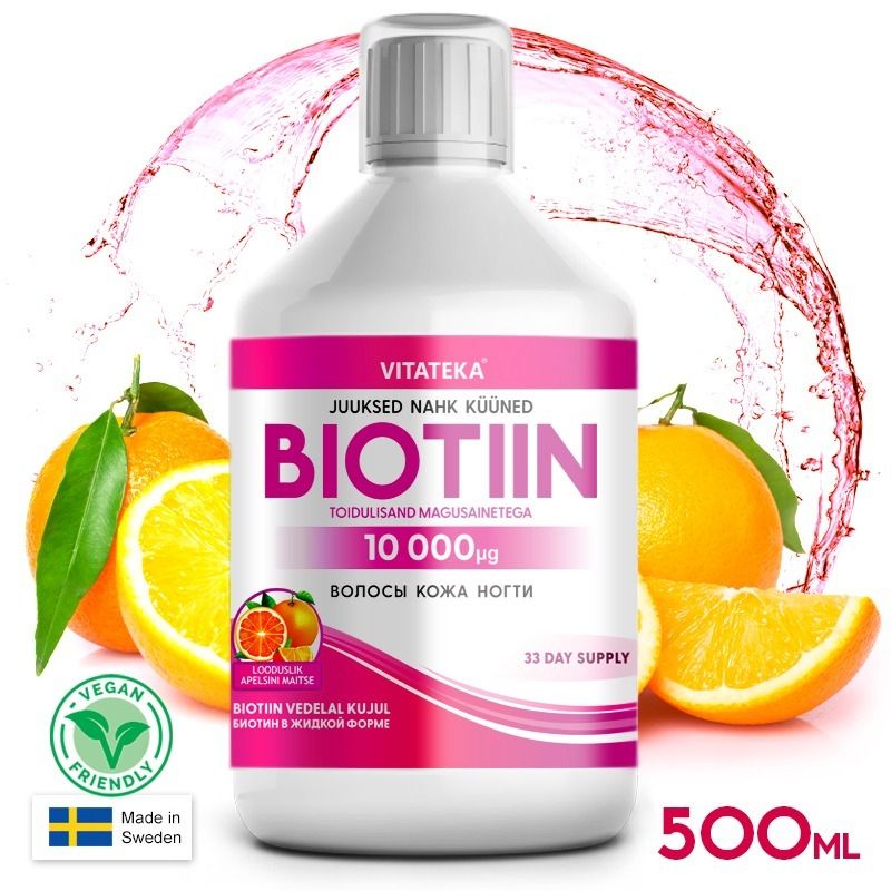 Biotín 10 000 mikrogramov 500 ml - Vitateka