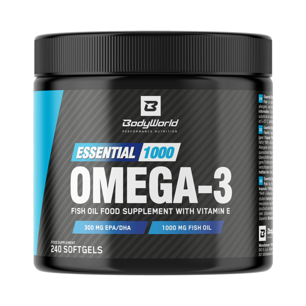BodyWorld Essential Omega-3 1000 mg 240 kapsúl