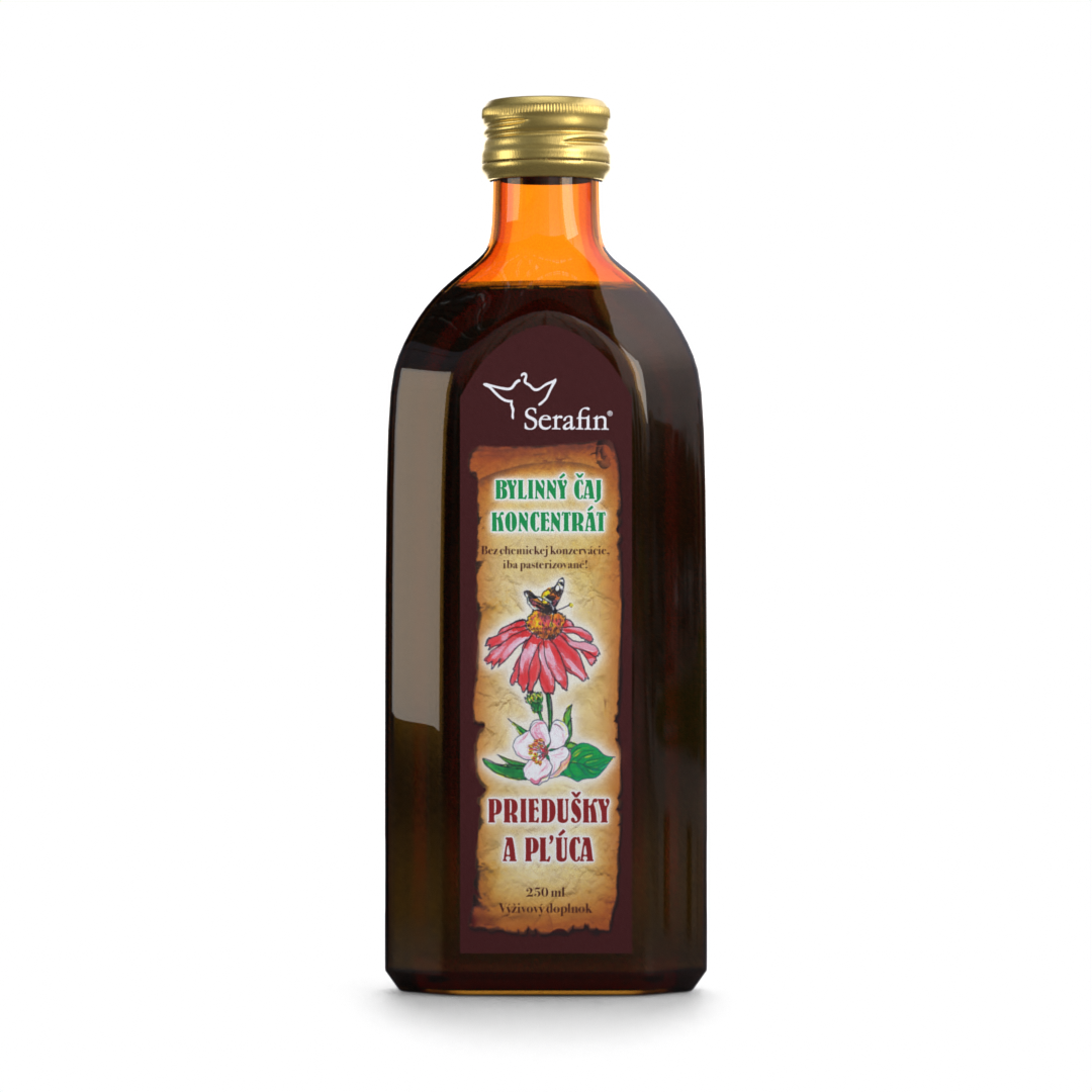 Bylinný čajový koncentrát Priedušky a pľúca 250 ml