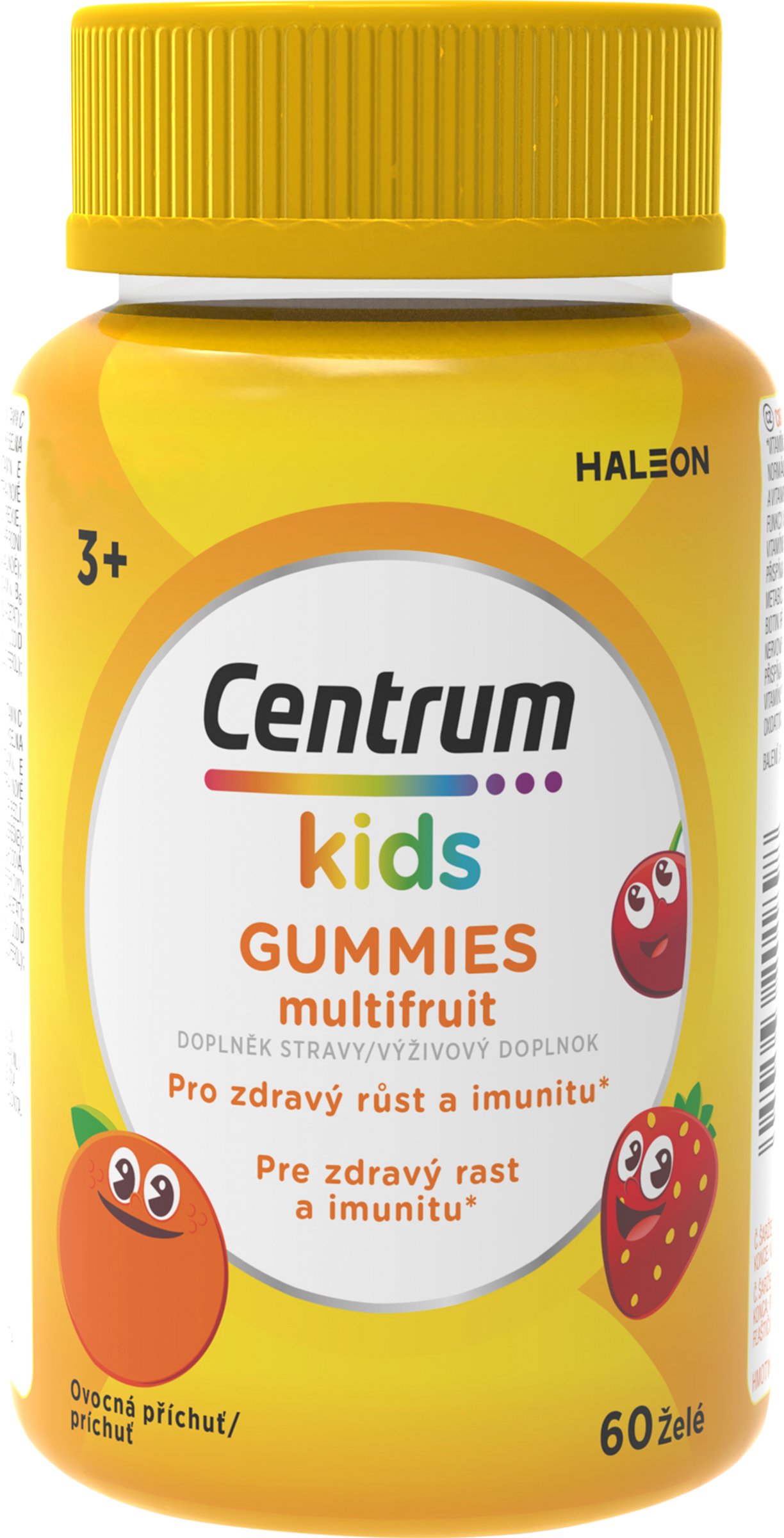 Centrum Kids Gummies Multifruit multivitamín pre deti od 3 rokov, 60 žuvacích želé