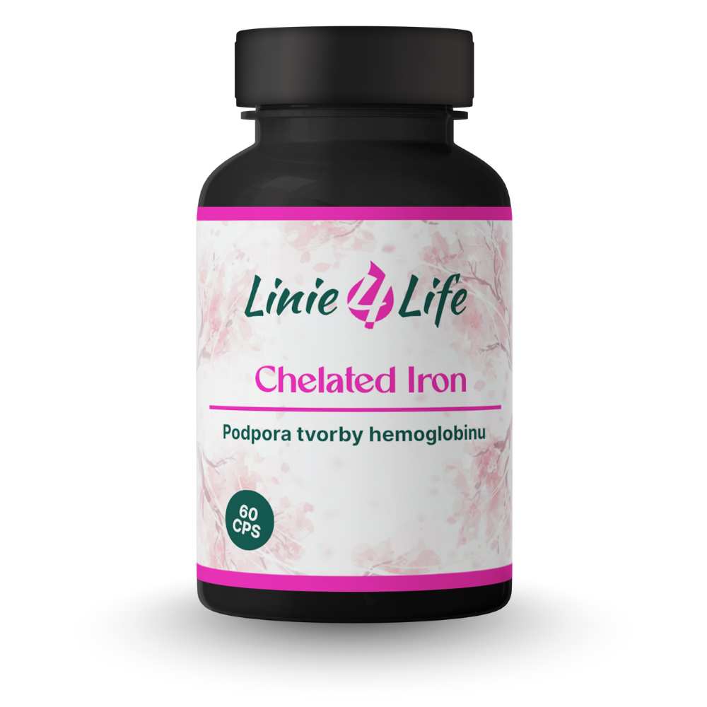 CHELATED IRON – vysoká vstrebateľnosť bez plnidiel, 60 kapsúl/60 dní