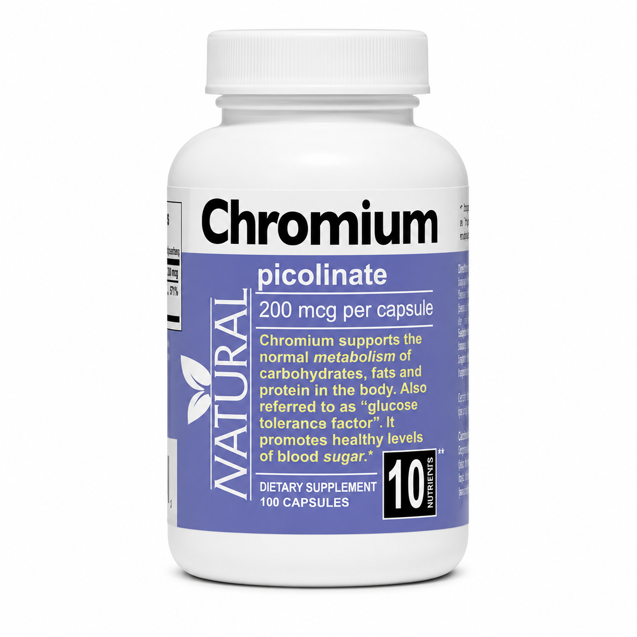 Chróm - pikolát - 200 mcg - 100 kapsúl