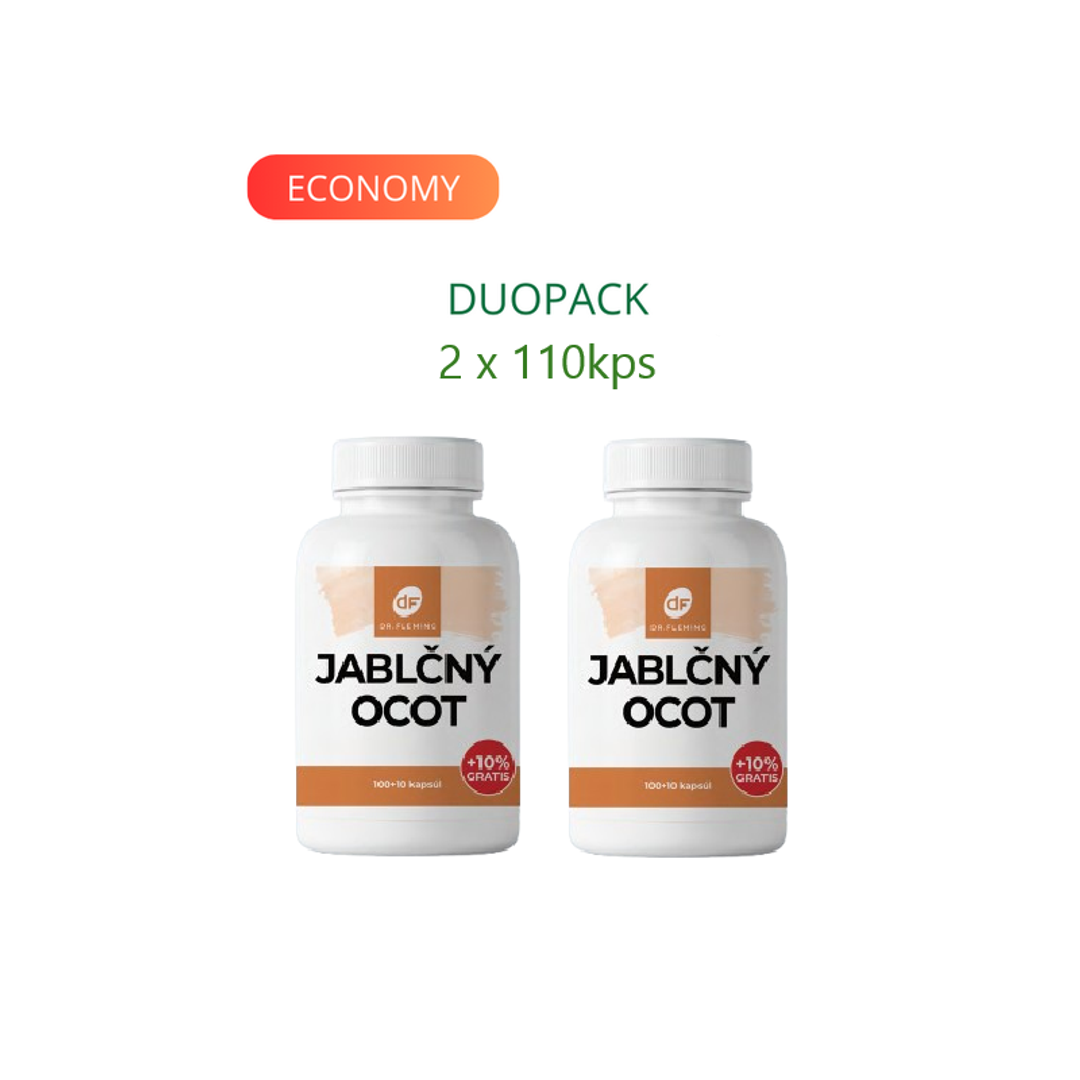 DR. FLEMING Jablčný ocot +10% gratis 220ks DUOPACK