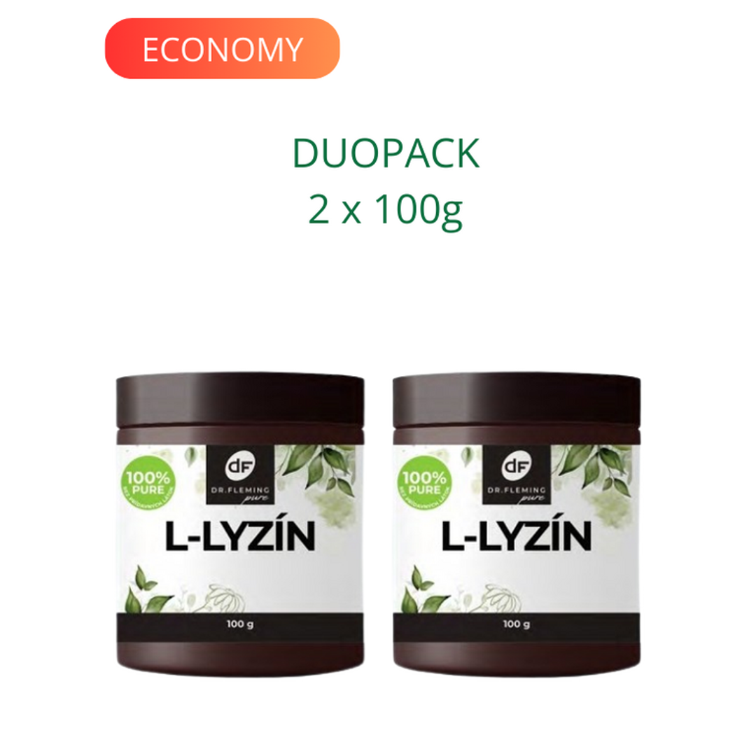 DR. FLEMING L-Lyzín 2x100g DUOPACK