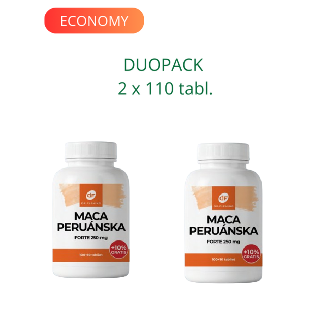 DR. FLEMING Maca Peruánska forte 250mg +10% gratis 220ks DUOPACK