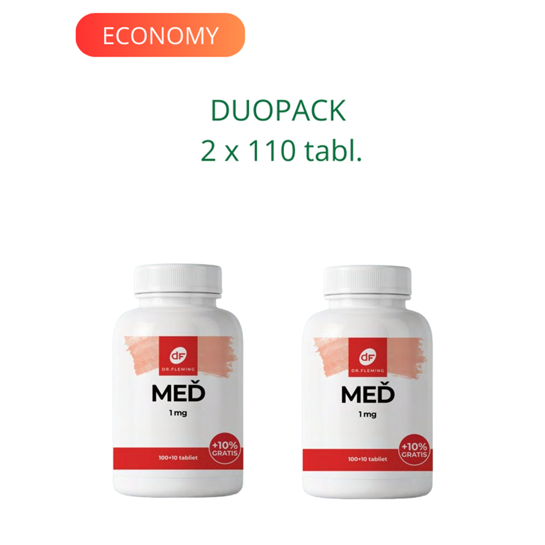 DR. FLEMING Meď 1mg +10% gratis 220ks