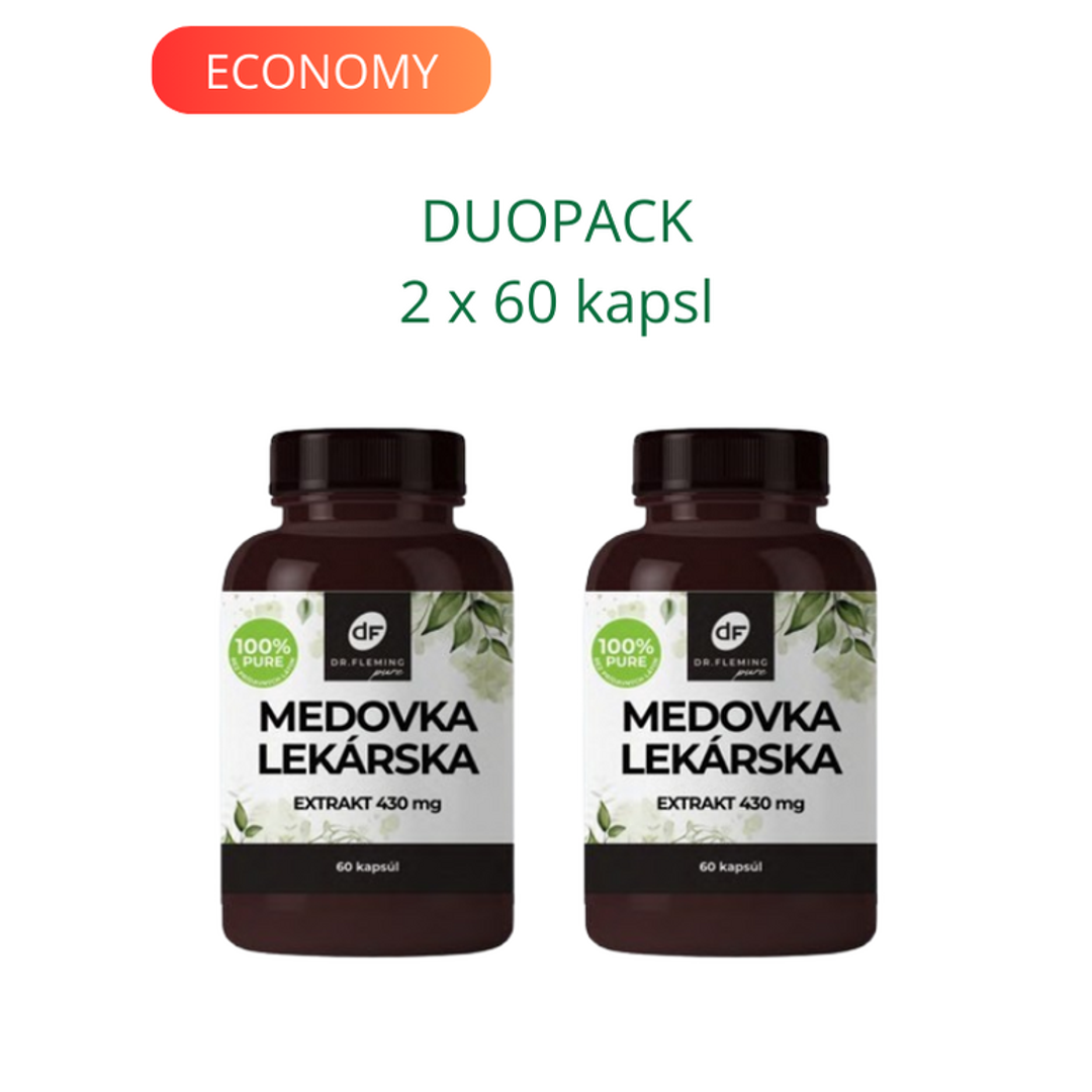 DR. FLEMING Medovka lekárska extrakt 430mg 2x60 kapsúl DUOPACK