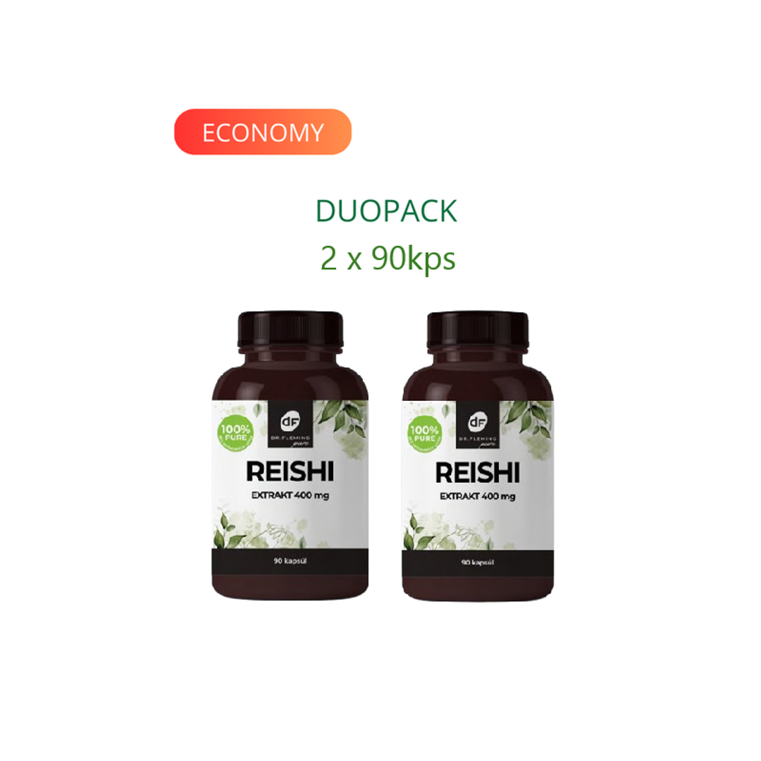 DR. FLEMING Reishi extrakt 400mg 30% polysacharidov 180ks DUOPACK