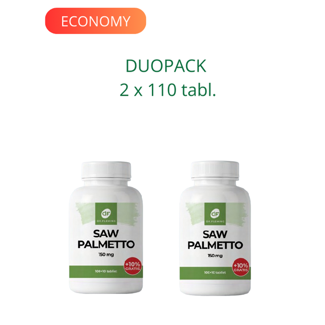 DR. FLEMING Saw Palmetto 150mg +10% gratis 220ks DUO PACK