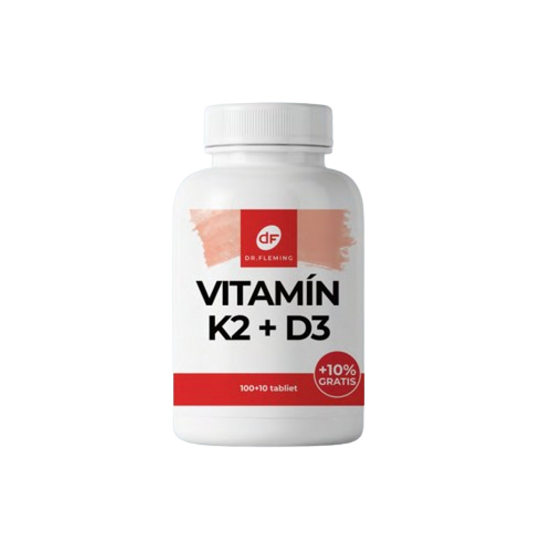 DR. FLEMING Vitamin K2 100μg +D3 3000IU +10% gratis 110ks