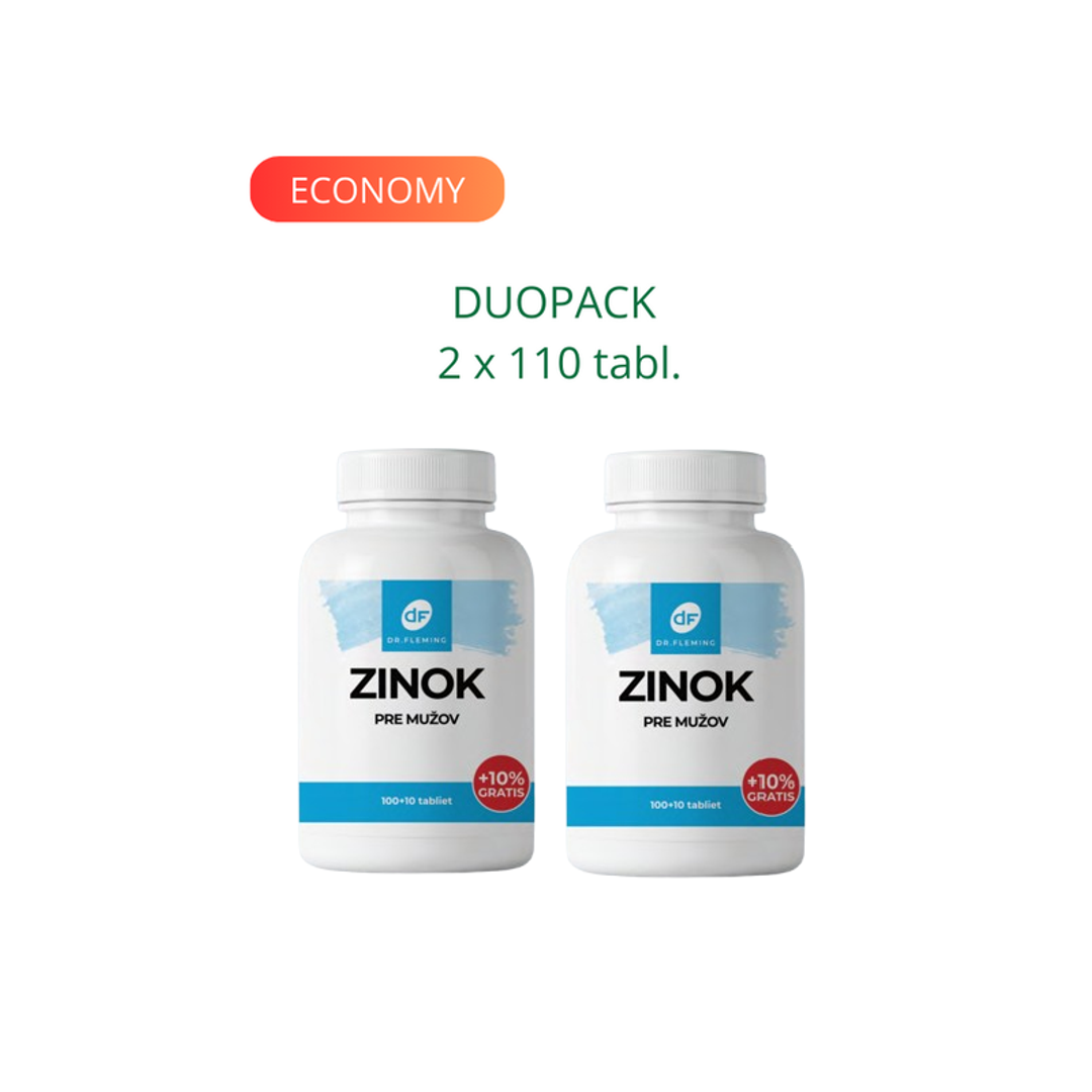 DR. FLEMING Zinok pre mužov +10% gratis 220ks DUOPACK