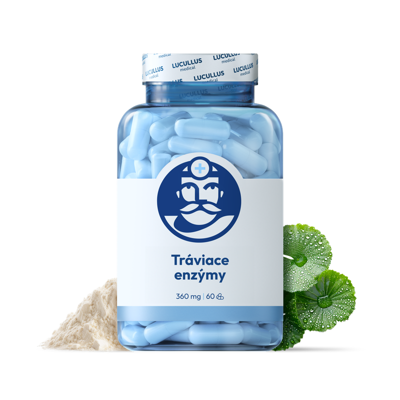 Dr. LUCULLUS Tráviace enzýmy 2× 60 kapsúl