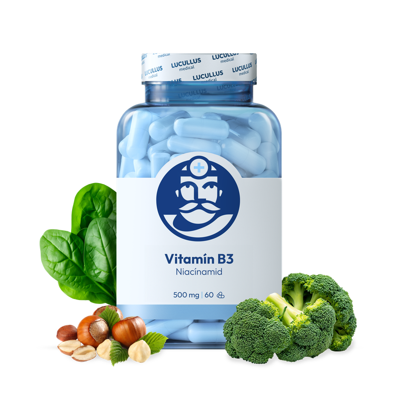 Dr. LUCULLUS Vitamín B3 2× 60 kapsúl Niacínamid