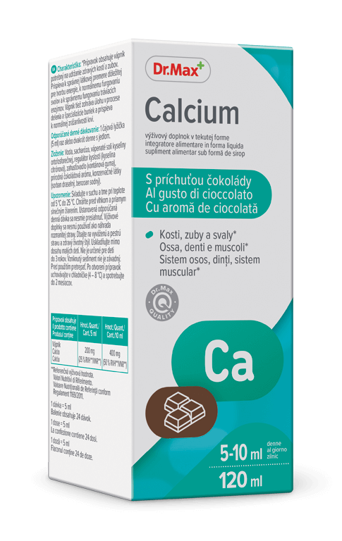 DR.MAX CALCIUM SIRUP Čokoláda