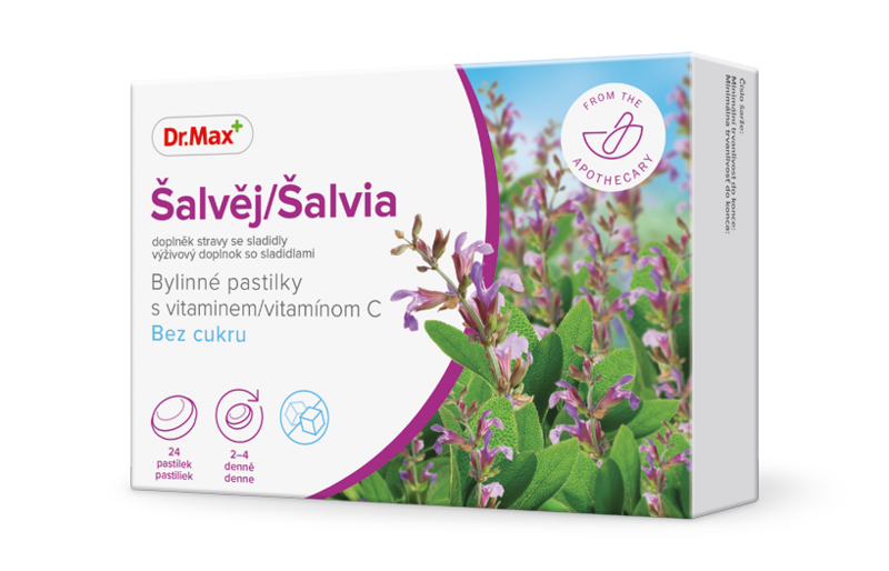 Dr.Max Šalvia, bylinné pastilky bez cukru