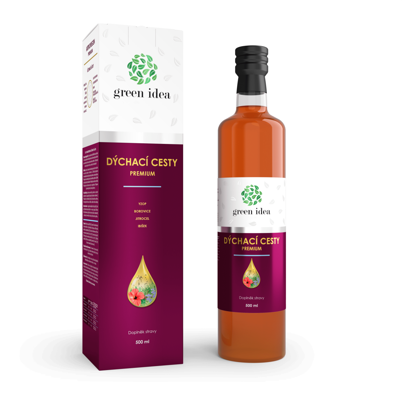 Dýchacie cesty premium 500 ml - Green idea