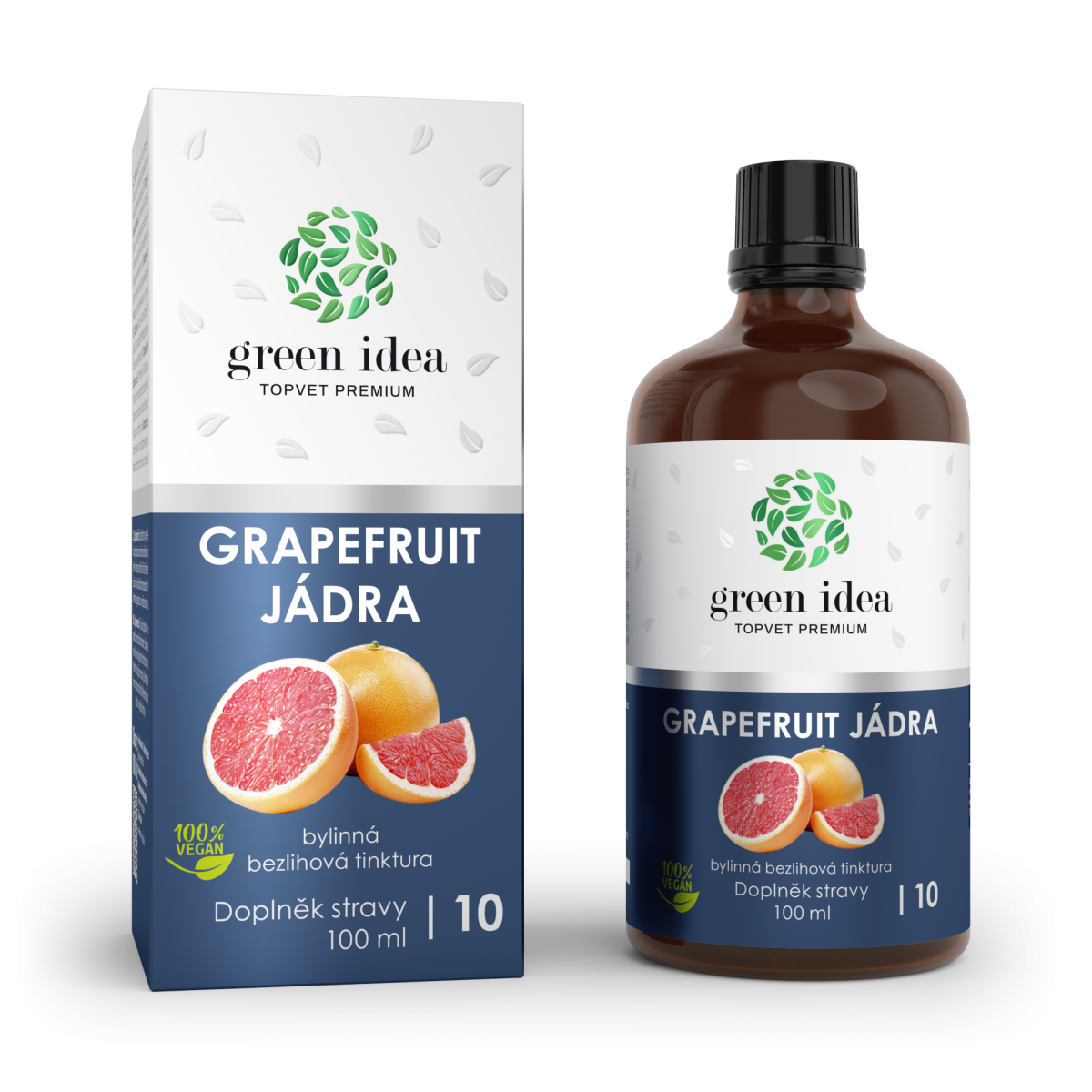 Grapefruitové jadierka - bezliehová tinktúra 100 ml - Green idea