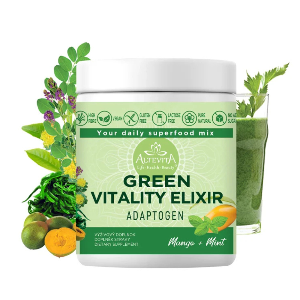 GREEN VITALITY ELIXÍR MANGO a MÄTA