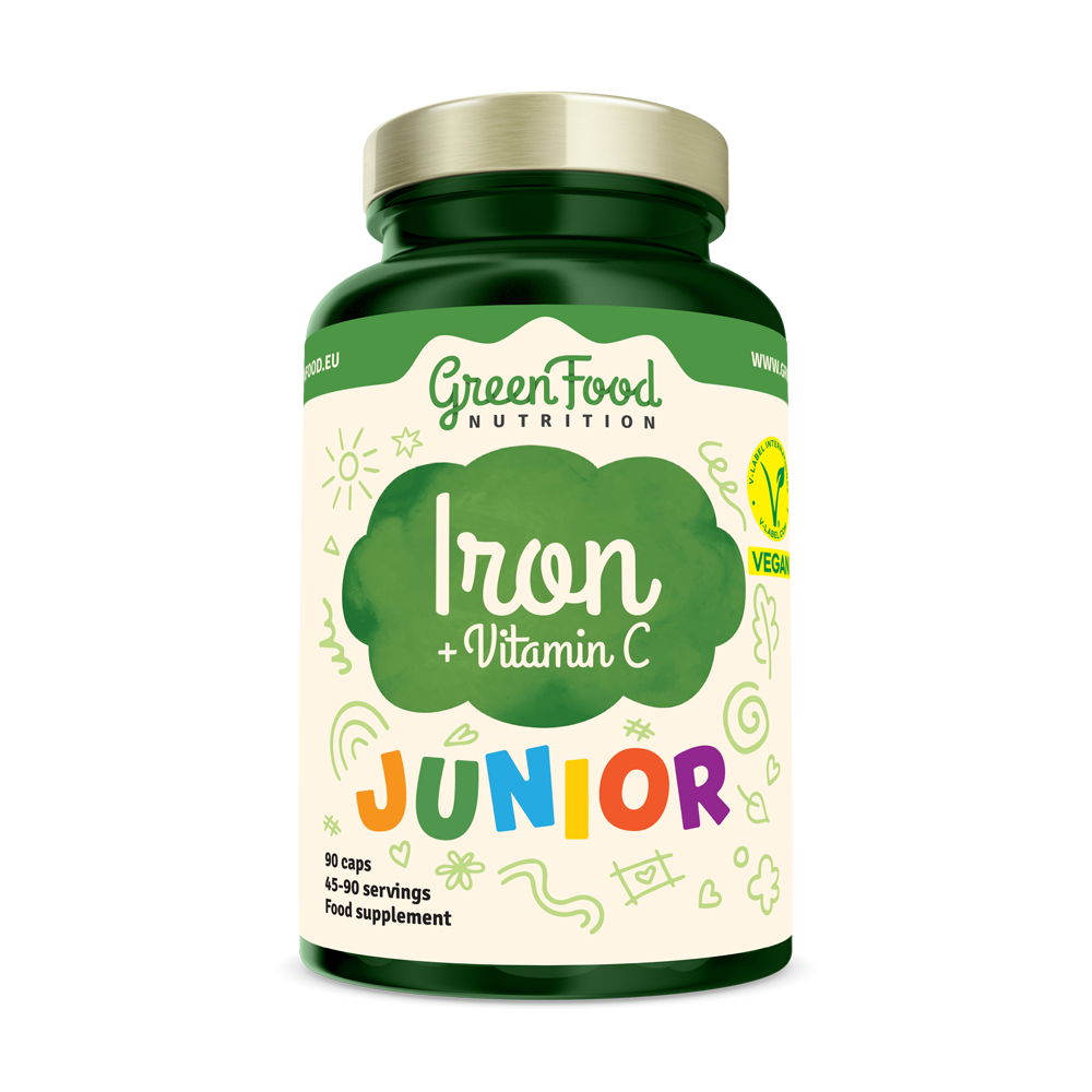 GREENFOOD NUTRITION JUNIOR IRON+VIT.C 90CPS
