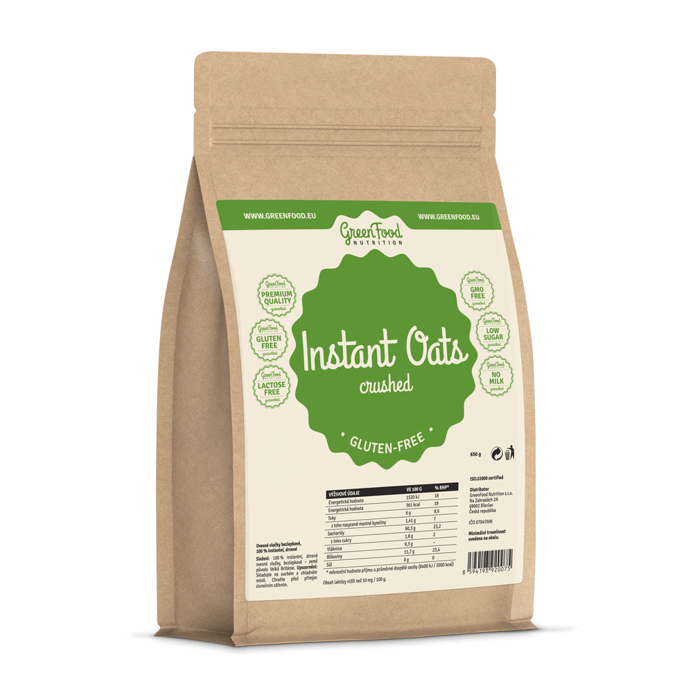 GreenFood Nutrition OATS crushed gluten free 650g