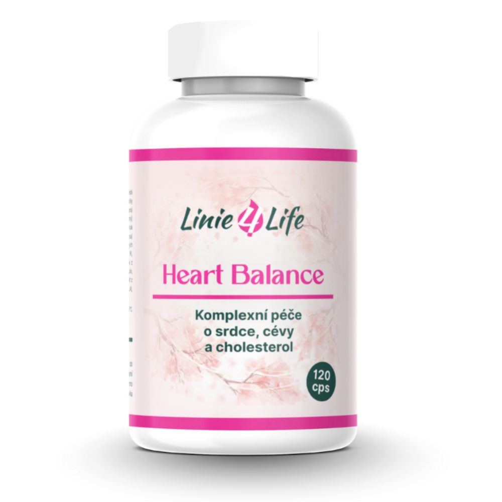 HEART BALANCE – srdce, cievy, cholesterol, krvný tlak, 120 kapsúl/30 dní