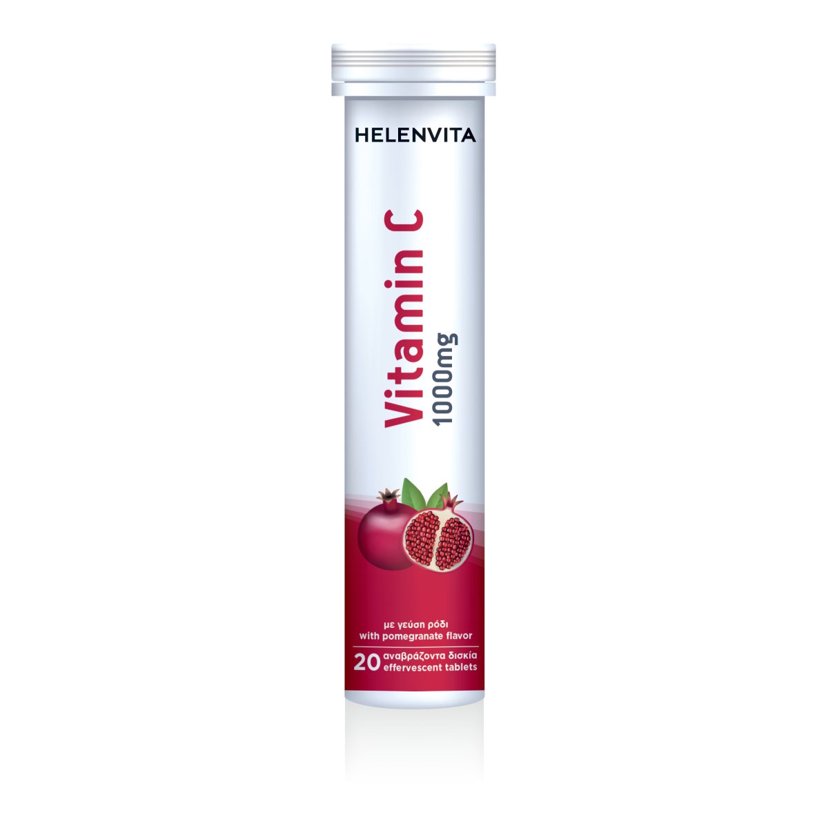 Helenvita Vitamín C 1000 mg 20 šumivých tabliet, granátové jablko