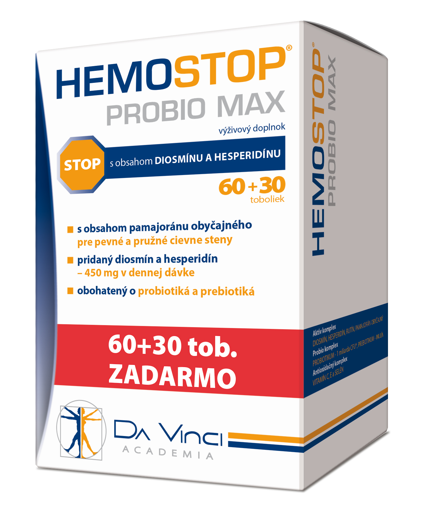 Hemostop Probio MAX Da Vinci Academia 60+30 ks