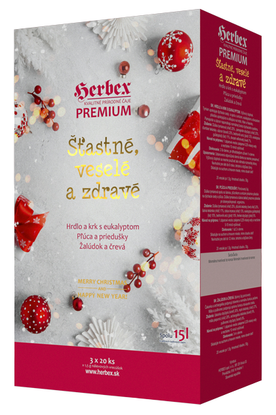 HERBEX Premium čaj Šťastné, veselé a zdravé 3x20 ks