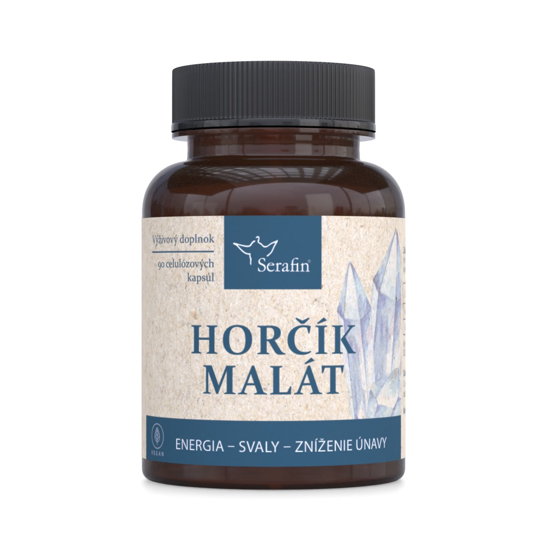 Horčík malát + B6 650 mg 90 kapsúl
