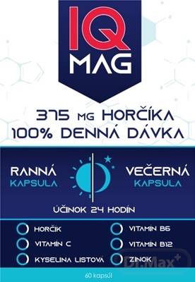 IQ MAG horčík ráno a večer