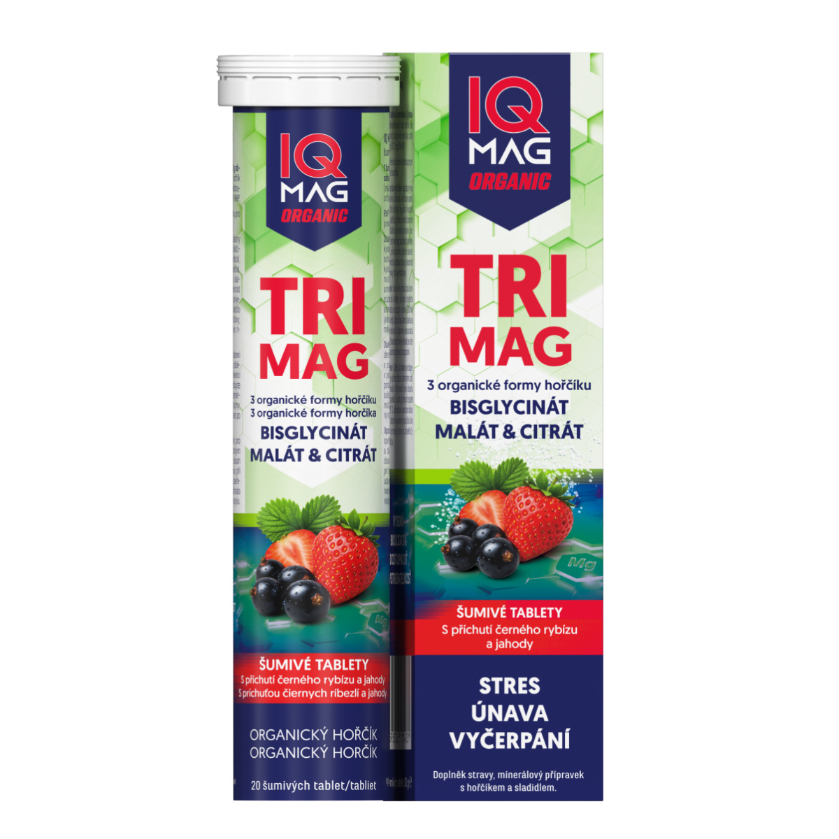 IQ MAG ORGANIC TRIMAG ŠUM. RÍBEZLE+JAHODA 20TBL