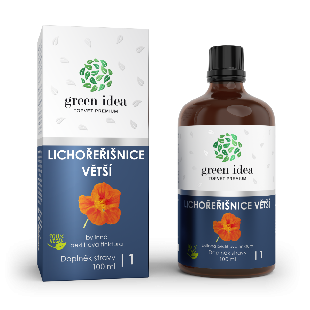 Kapucínka - bezliehová tinktúra 100 ml - Green idea