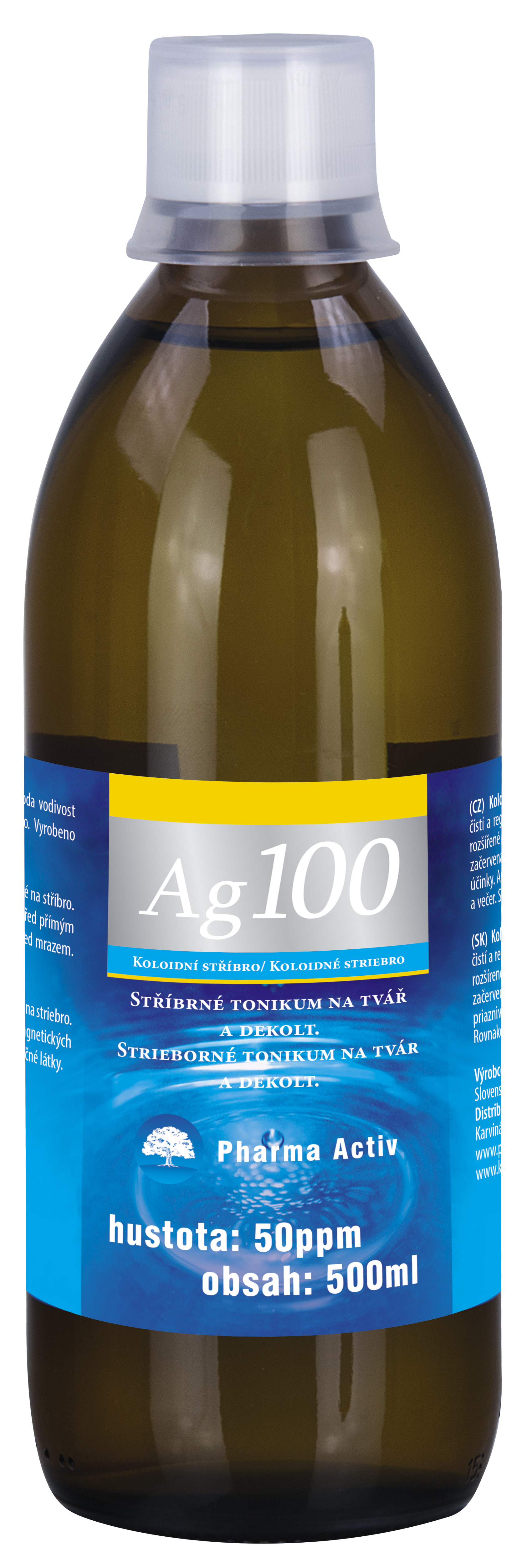 Koloidné striebro Ag100 50ppm