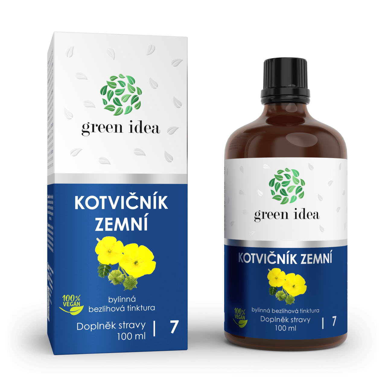 Kotvičník zemný - bezliehová tinktúra 100 ml - Green idea