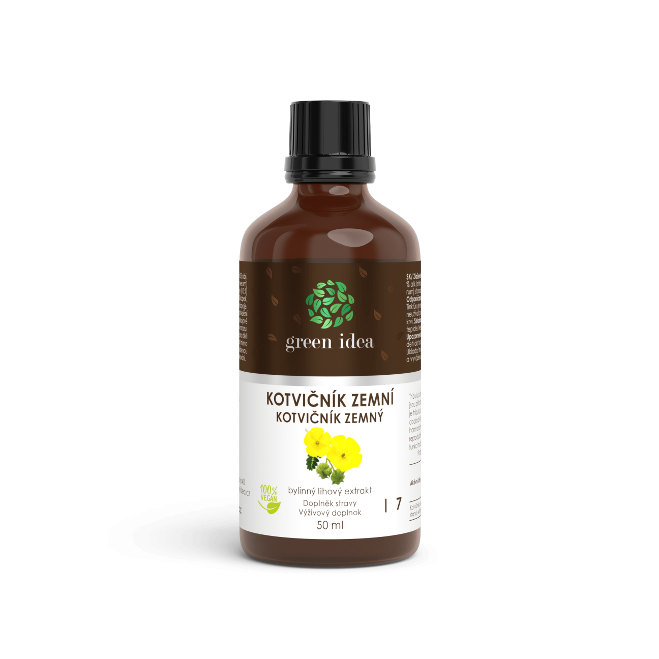 Kotvičník zemný – tinktúra – kvapky 50 ml – Green idea