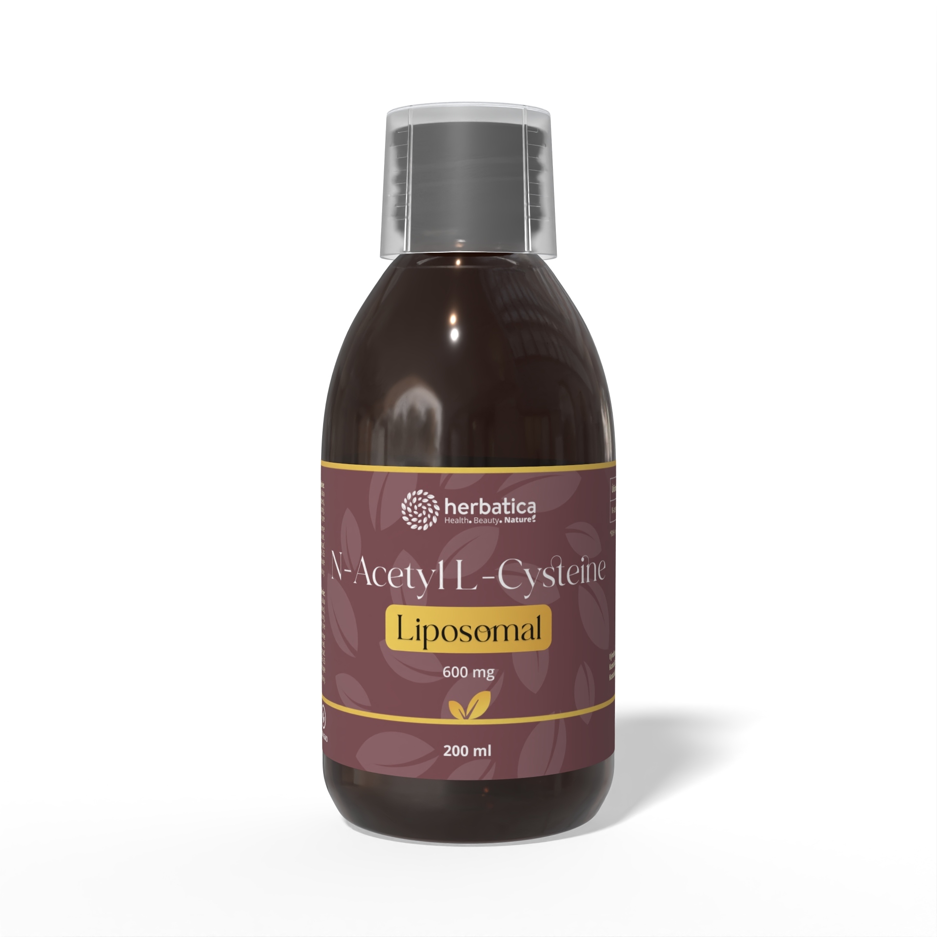 Lipozomálny N‑Acetyl L‑Cysteín 600 mg - 200 ml - Herbatica